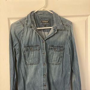 Denim light weight top
